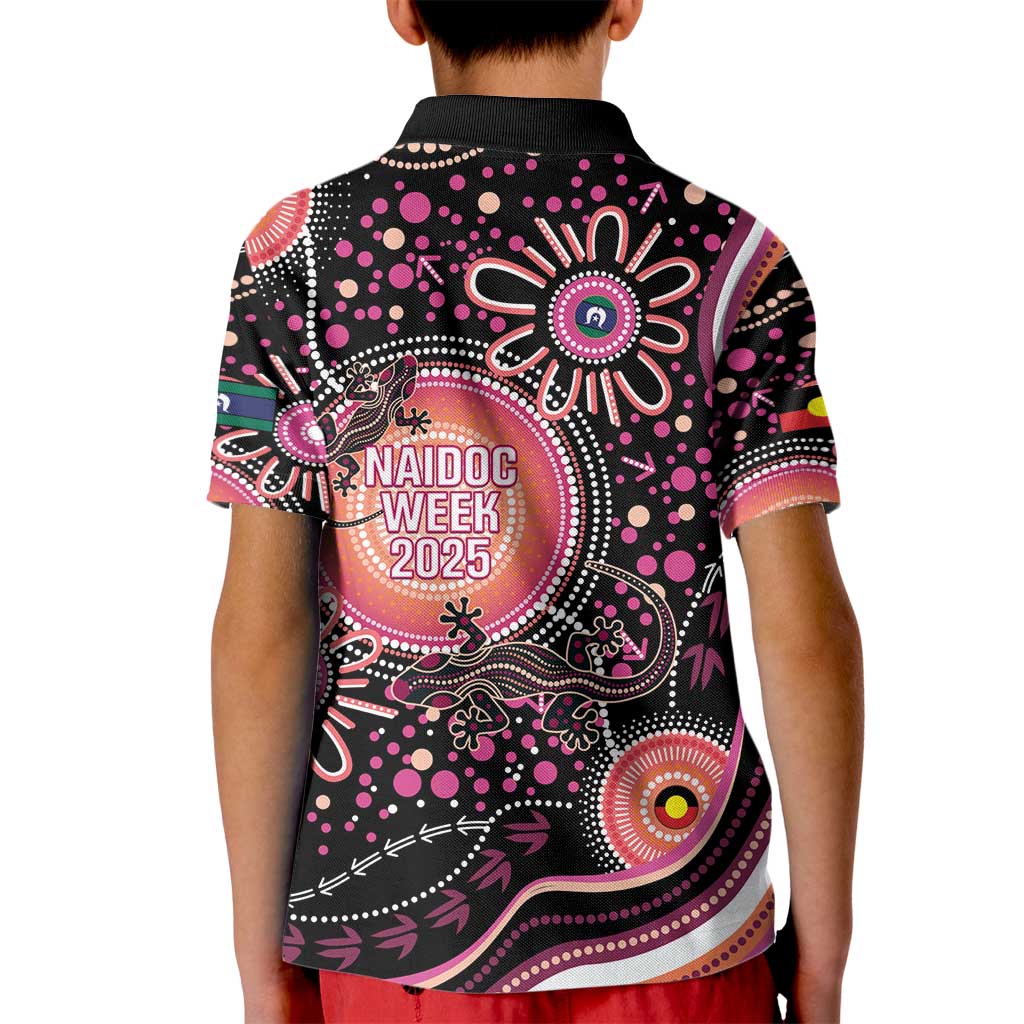 Australia NAIDOC Week Kid Polo Shirt Happy 50th Anniversary Pink Version