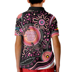 Australia NAIDOC Week Kid Polo Shirt Happy 50th Anniversary Pink Version