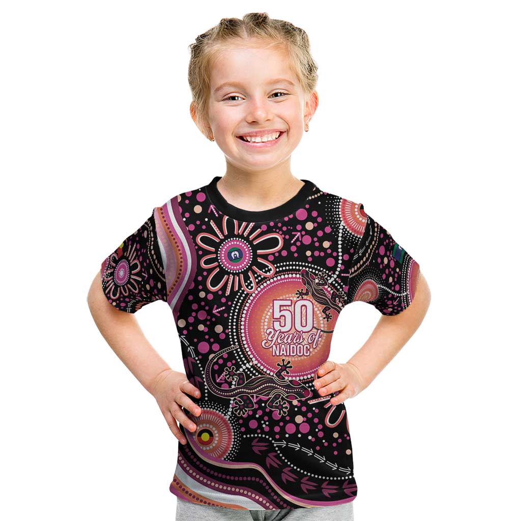 Australia NAIDOC Week Kid T Shirt Happy 50th Anniversary Pink Version