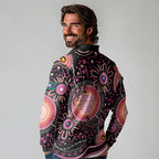Australia NAIDOC Week Long Sleeve Polo Shirt Happy 50th Anniversary Pink Version