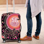 Australia NAIDOC Week Luggage Cover Happy 50th Anniversary Pink Version