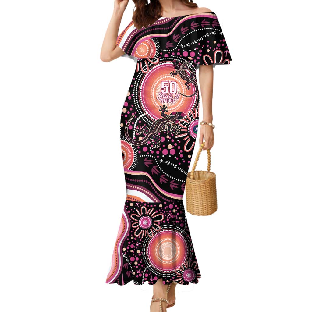 Australia NAIDOC Week Mermaid Dress Happy 50th Anniversary Pink Version