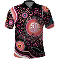 Australia NAIDOC Week Polo Shirt Happy 50th Anniversary Pink Version