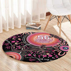 Australia NAIDOC Week Round Carpet Happy 50th Anniversary Pink Version