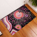 Australia NAIDOC Week Rubber Doormat Happy 50th Anniversary Pink Version