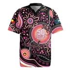 Australia NAIDOC Week Rugby Jersey Happy 50th Anniversary Pink Version