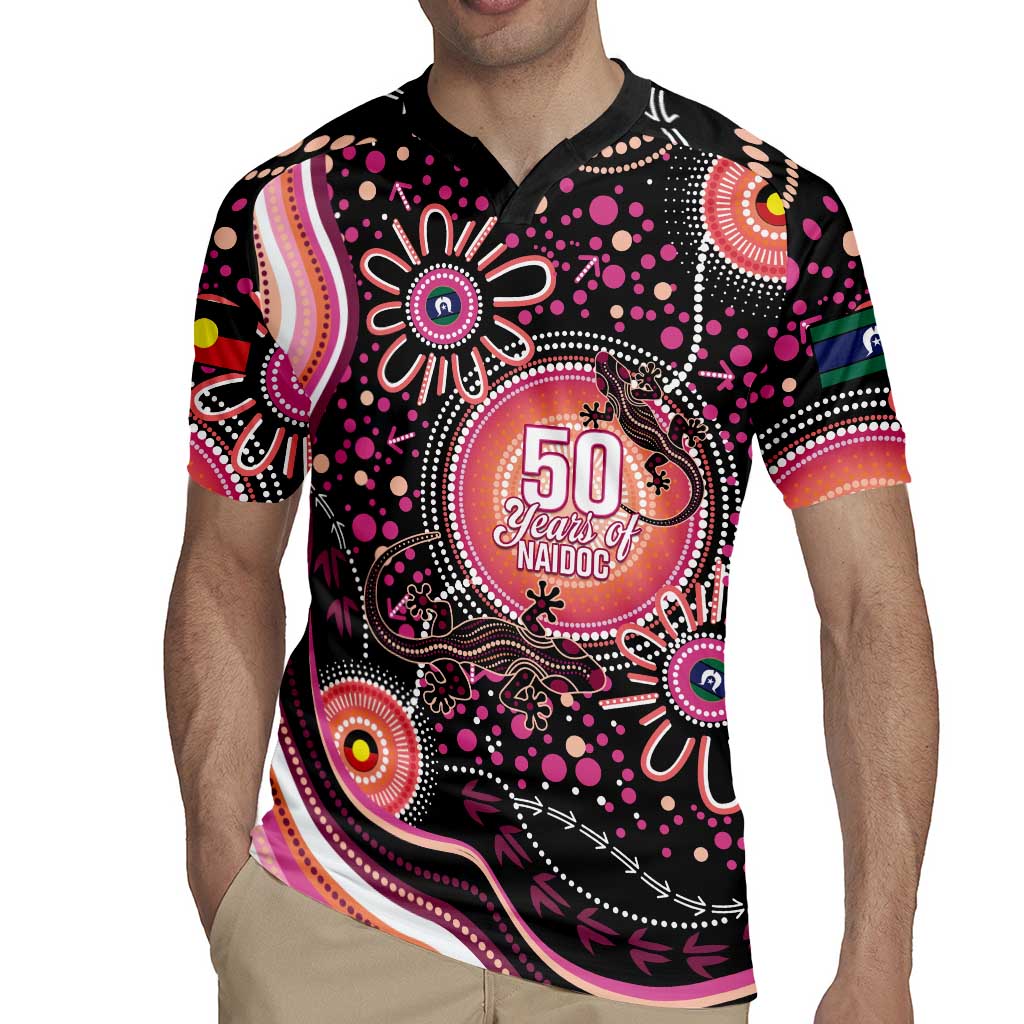 Australia NAIDOC Week Rugby Jersey Happy 50th Anniversary Pink Version