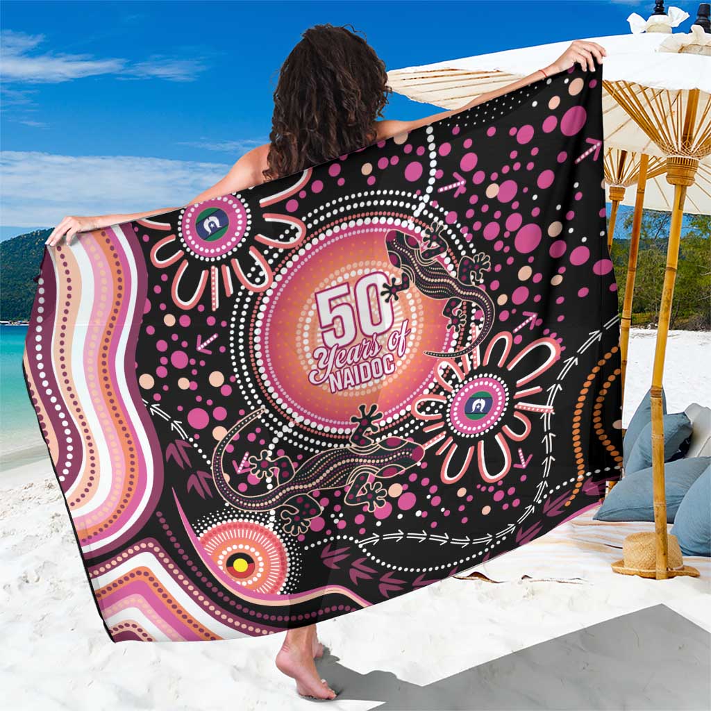 Australia NAIDOC Week Sarong Happy 50th Anniversary Pink Version