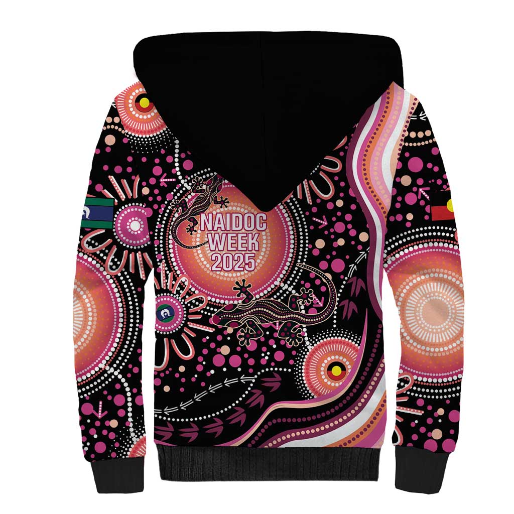 Australia NAIDOC Week Sherpa Hoodie Happy 50th Anniversary Pink Version