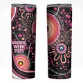 Australia NAIDOC Week Skinny Tumbler Happy 50th Anniversary Pink Version
