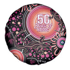 Australia NAIDOC Week Spare Tire Cover Happy 50th Anniversary Pink Version