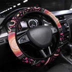 Australia NAIDOC Week Steering Wheel Cover Happy 50th Anniversary Pink Version
