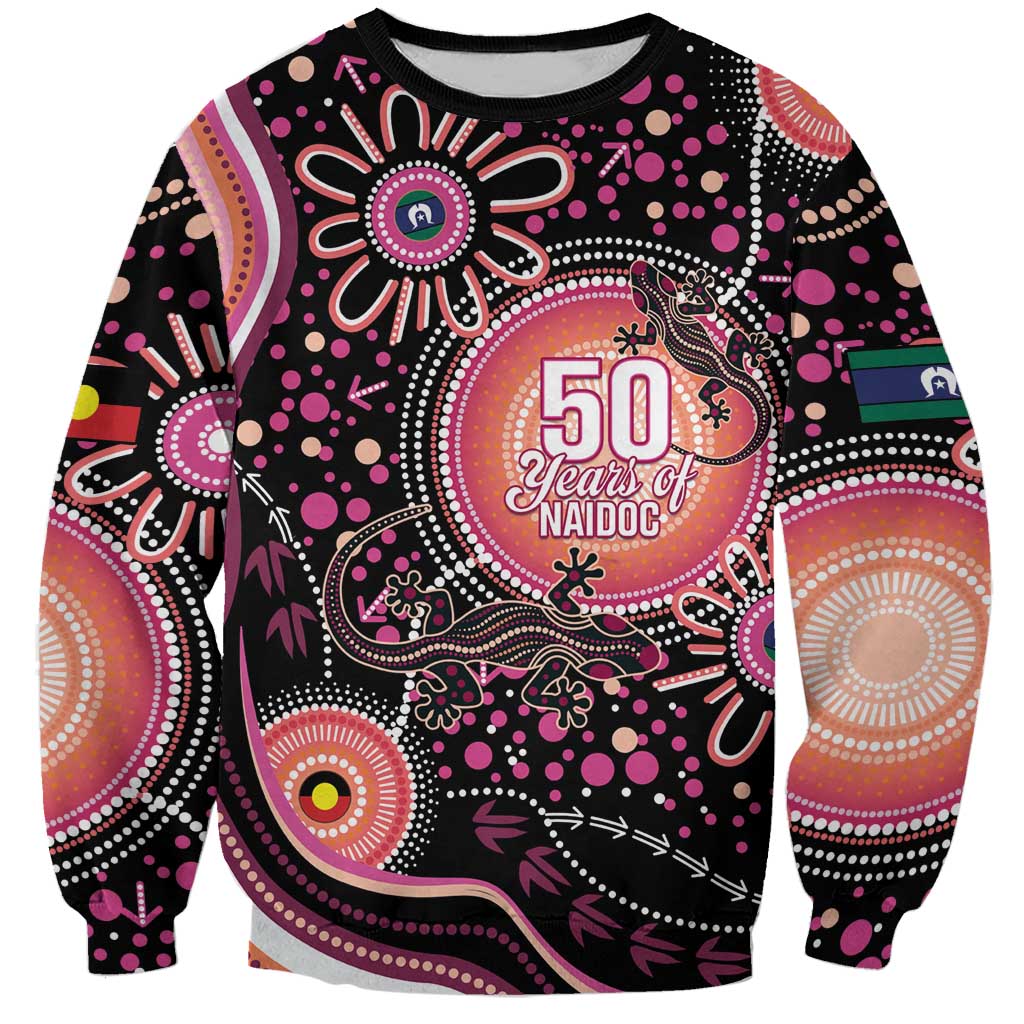 Australia NAIDOC Week Sweatshirt Happy 50th Anniversary Pink Version