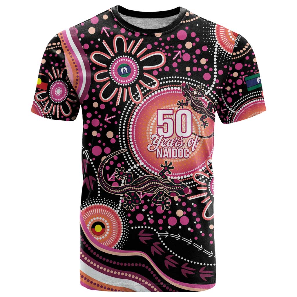 Australia NAIDOC Week T Shirt Happy 50th Anniversary Pink Version