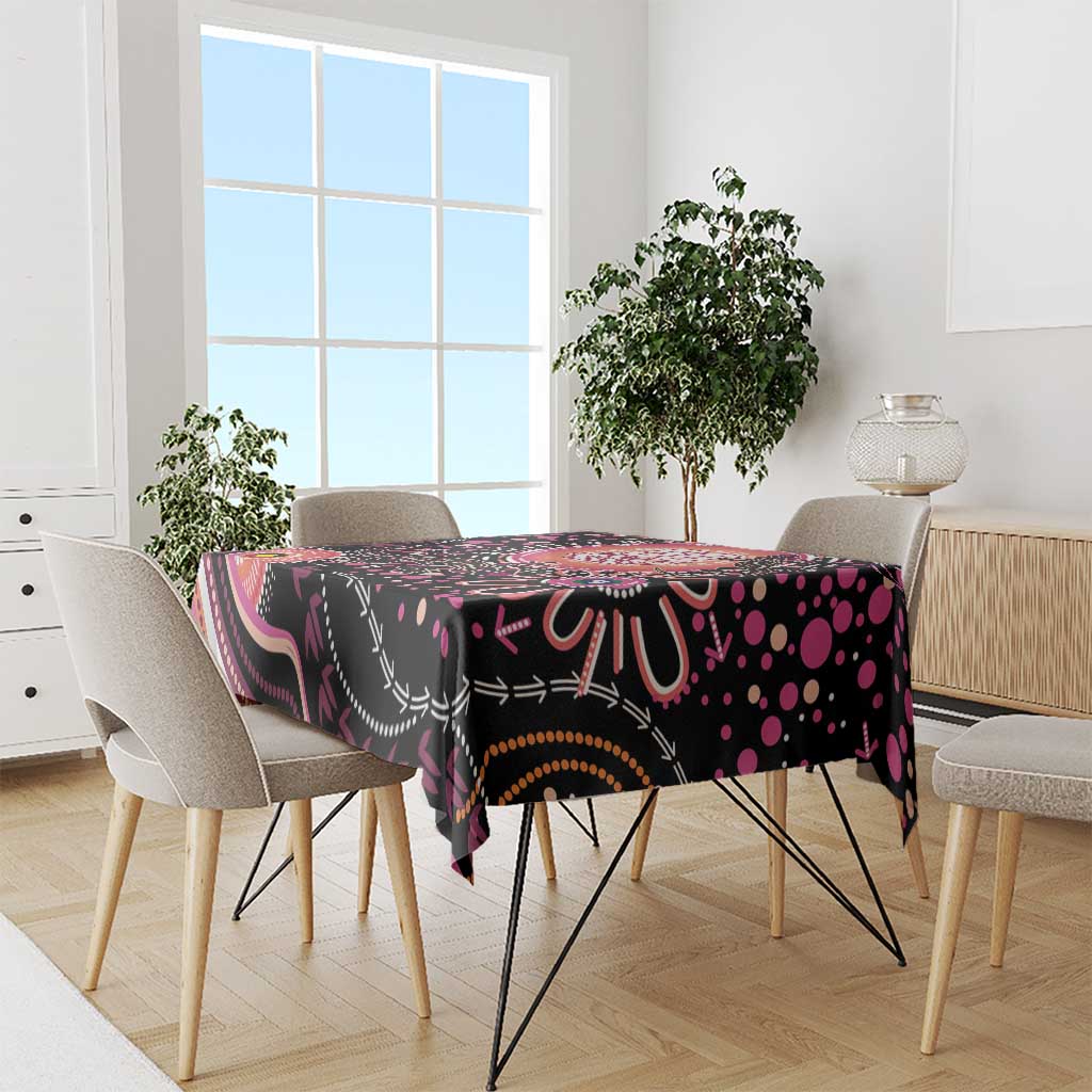 Australia NAIDOC Week Tablecloth Happy 50th Anniversary Pink Version