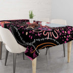 Australia NAIDOC Week Tablecloth Happy 50th Anniversary Pink Version