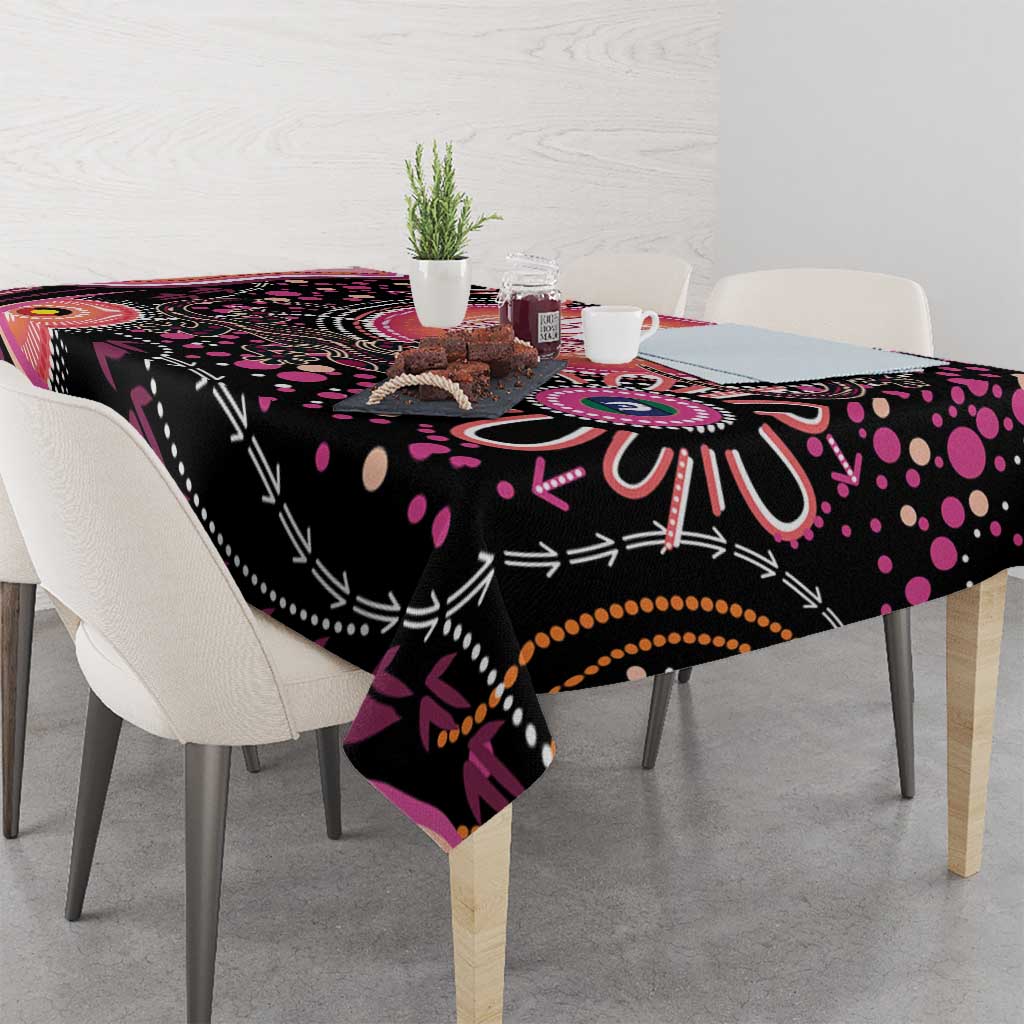 Australia NAIDOC Week Tablecloth Happy 50th Anniversary Pink Version