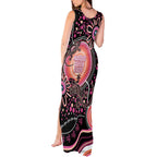 Australia NAIDOC Week Tank Maxi Dress Happy 50th Anniversary Pink Version