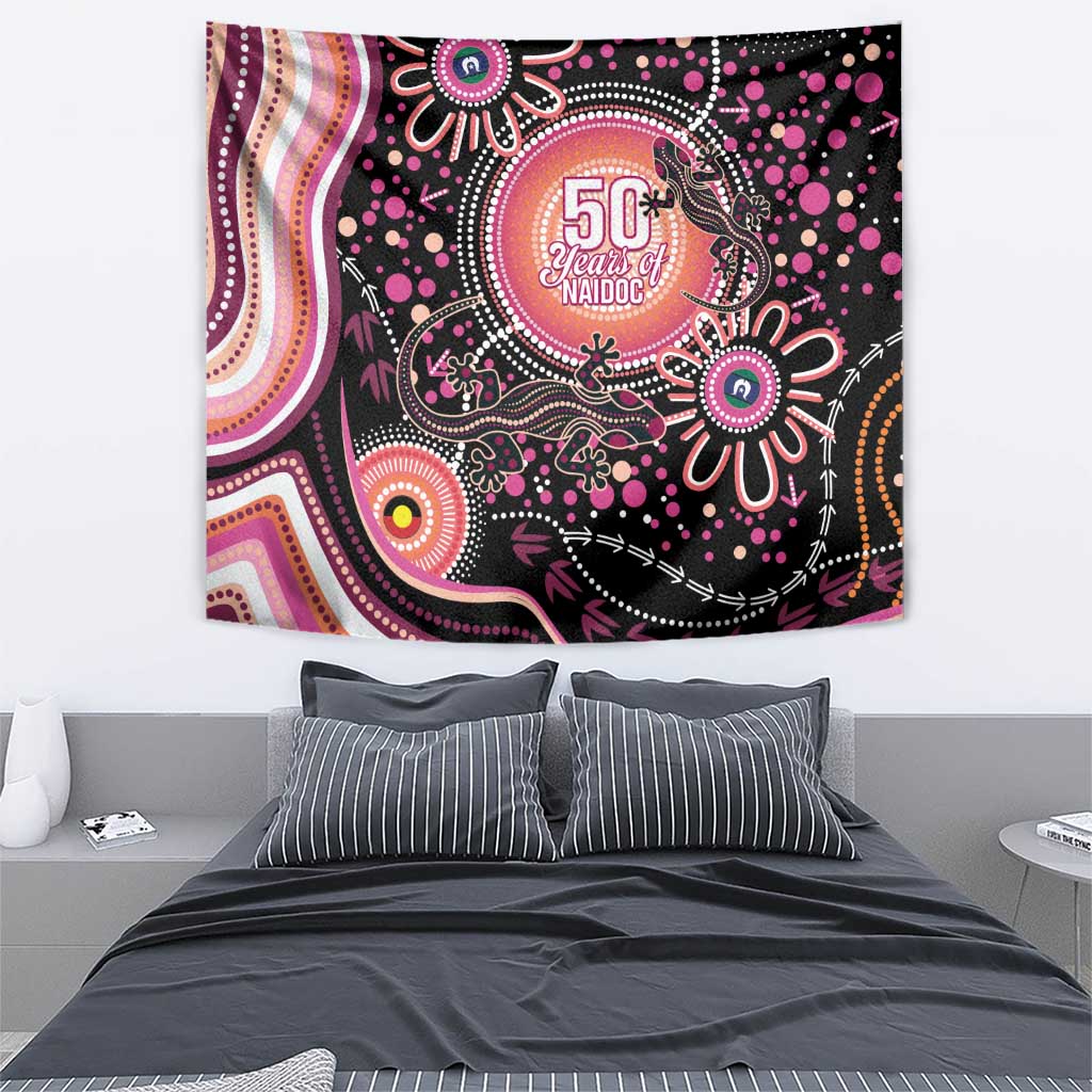 Australia NAIDOC Week Tapestry Happy 50th Anniversary Pink Version
