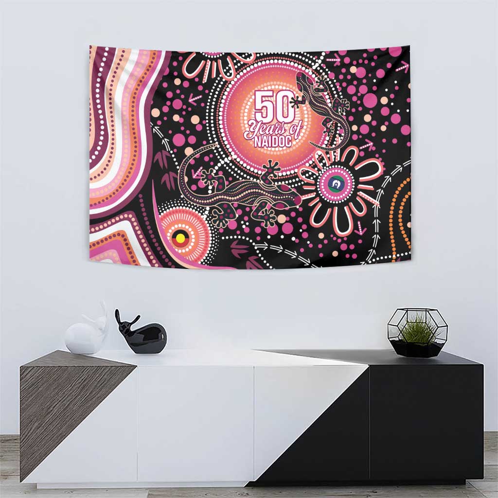 Australia NAIDOC Week Tapestry Happy 50th Anniversary Pink Version