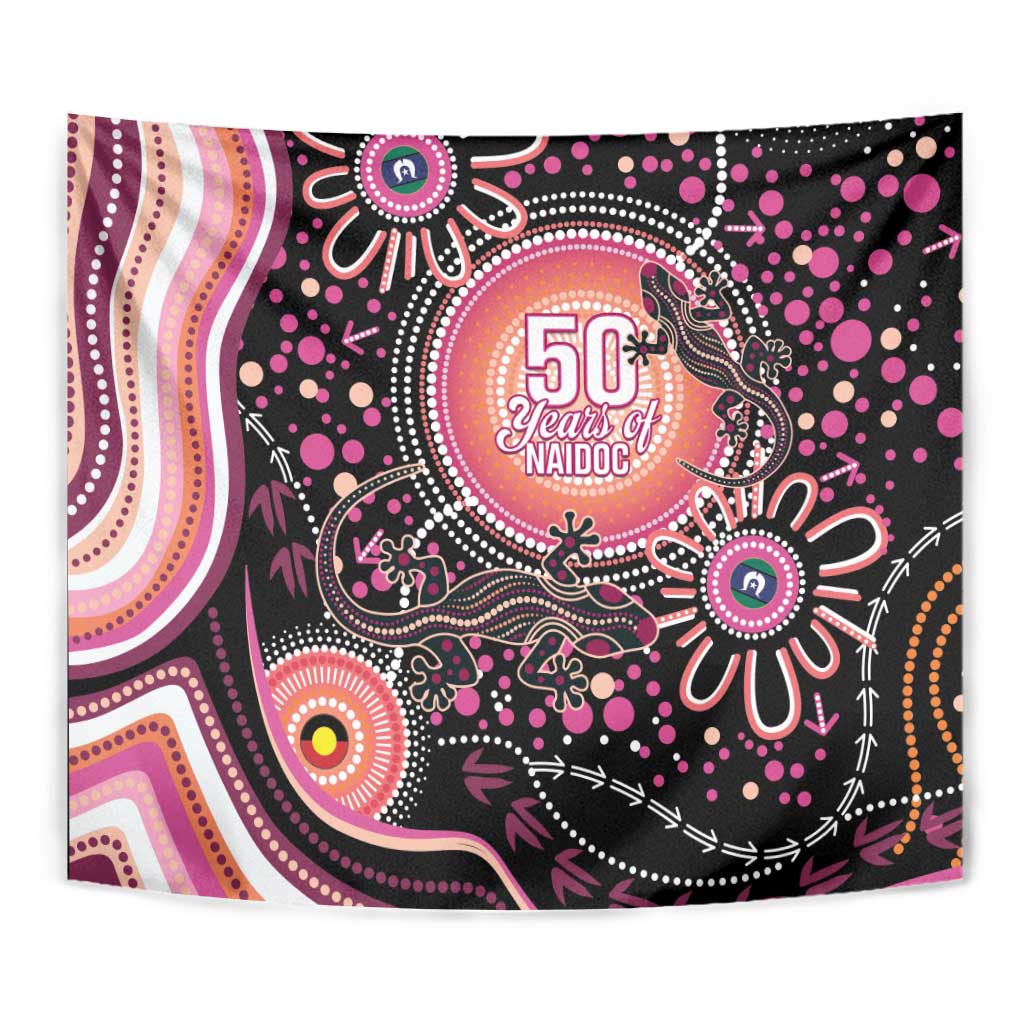 Australia NAIDOC Week Tapestry Happy 50th Anniversary Pink Version