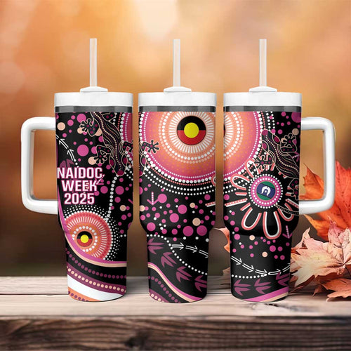 Australia NAIDOC Week Tumbler With Handle Happy 50th Anniversary Pink Version