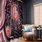 Australia NAIDOC Week Window Curtain Happy 50th Anniversary Pink Version