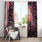 Australia NAIDOC Week Window Curtain Happy 50th Anniversary Pink Version