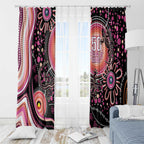 Australia NAIDOC Week Window Curtain Happy 50th Anniversary Pink Version