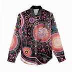 Australia NAIDOC Week Women Casual Shirt Happy 50th Anniversary Pink Version