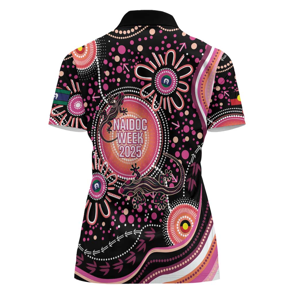 Australia NAIDOC Week Women Polo Shirt Happy 50th Anniversary Pink Version