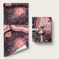 Australia NAIDOC Week Wrapping Paper Happy 50th Anniversary Pink Version - Aussie Hoodie
