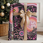 Australia NAIDOC Week Wrapping Paper Happy 50th Anniversary Pink Version - Aussie Hoodie