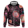 Australia NAIDOC Week Zip Hoodie Happy 50th Anniversary Pink Version