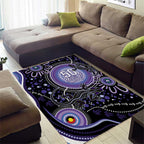 Australia NAIDOC Week Area Rug Happy 50th Anniversary Purple Version