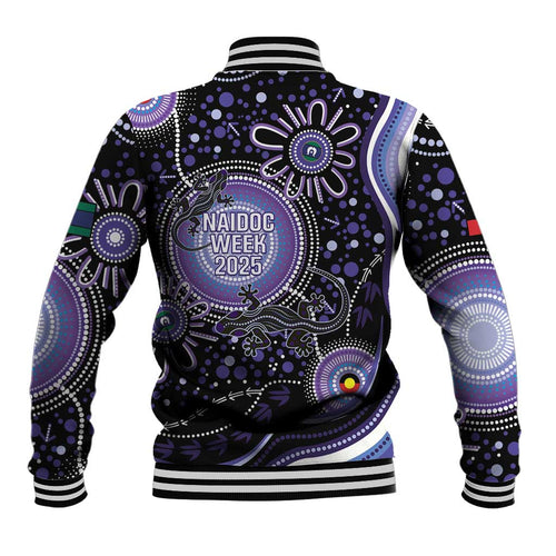 Australia NAIDOC Week Baseball Jacket Happy 50th Anniversary Purple Version