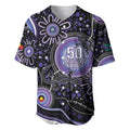Australia NAIDOC Week Baseball Jersey Happy 50th Anniversary Purple Version