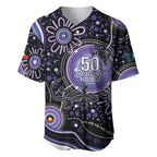 Australia NAIDOC Week Baseball Jersey Happy 50th Anniversary Purple Version