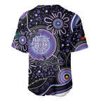 Australia NAIDOC Week Baseball Jersey Happy 50th Anniversary Purple Version
