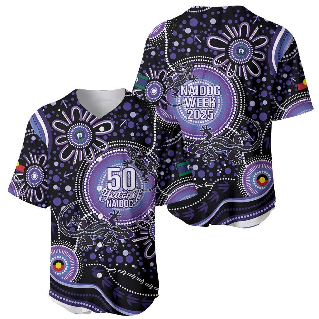 Australia NAIDOC Week Baseball Jersey Happy 50th Anniversary Purple Version