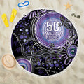 Australia NAIDOC Week Beach Blanket Happy 50th Anniversary Purple Version