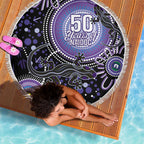 Australia NAIDOC Week Beach Blanket Happy 50th Anniversary Purple Version