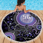 Australia NAIDOC Week Beach Blanket Happy 50th Anniversary Purple Version