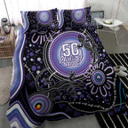 Australia NAIDOC Week Bedding Set Happy 50th Anniversary Purple Version