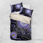 Australia NAIDOC Week Bedding Set Happy 50th Anniversary Purple Version