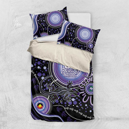 Australia NAIDOC Week Bedding Set Happy 50th Anniversary Purple Version