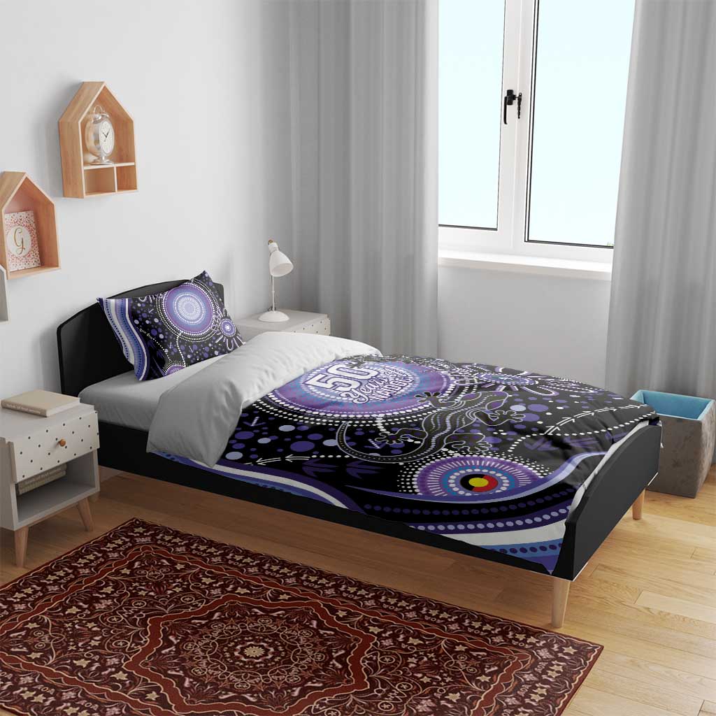 Australia NAIDOC Week Bedding Set Happy 50th Anniversary Purple Version