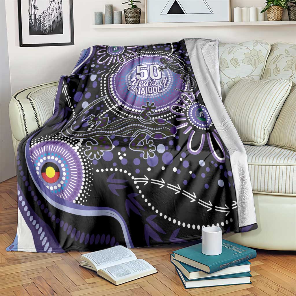 Australia NAIDOC Week Blanket Happy 50th Anniversary Purple Version