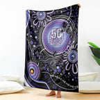 Australia NAIDOC Week Blanket Happy 50th Anniversary Purple Version