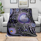 Australia NAIDOC Week Blanket Happy 50th Anniversary Purple Version